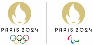 Double logo des JO, 2024